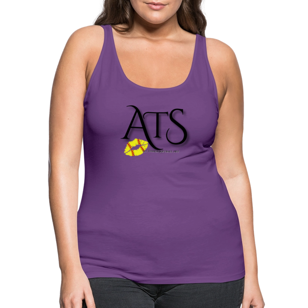ATS - Flag Tank - RED Women’s Premium Tank Top - purple