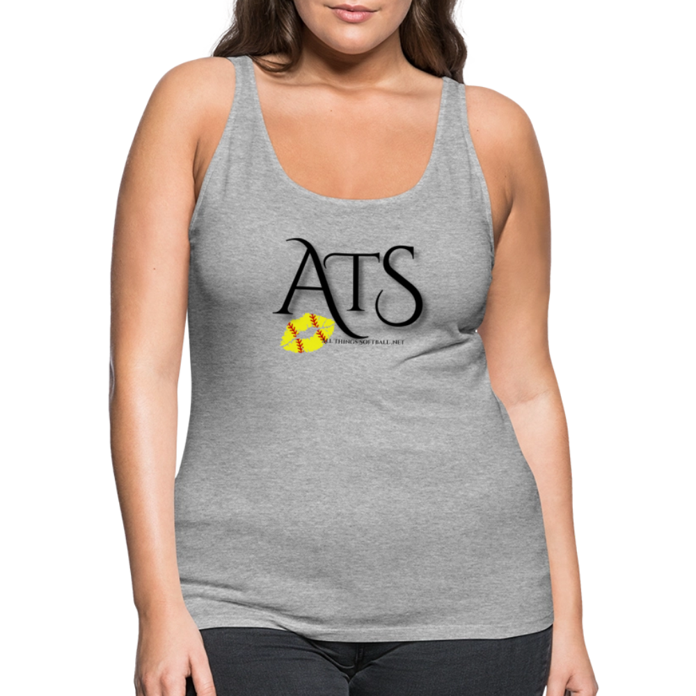 ATS - Flag Tank - RED Women’s Premium Tank Top - heather gray