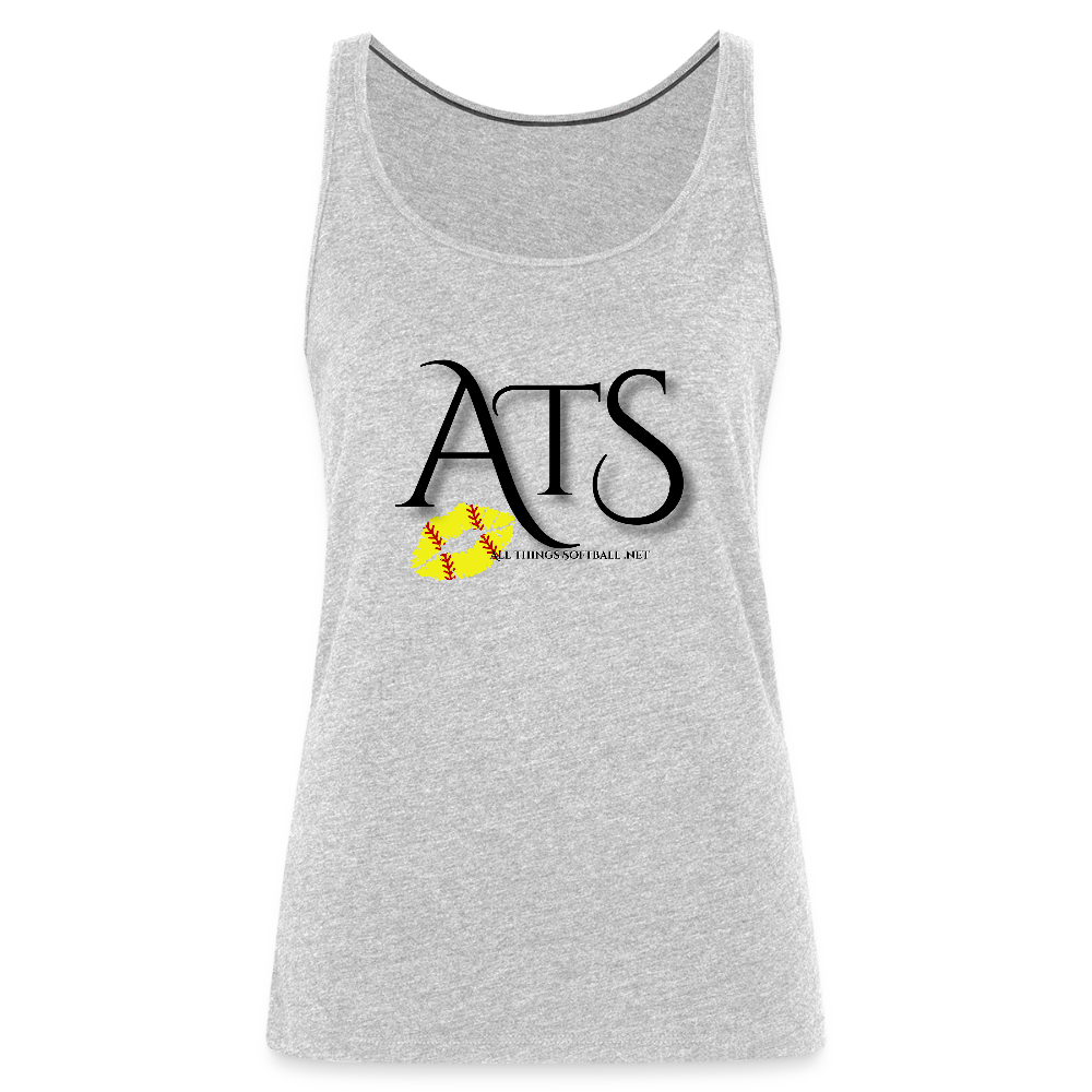 ATS - Flag Tank - RED Women’s Premium Tank Top - heather gray