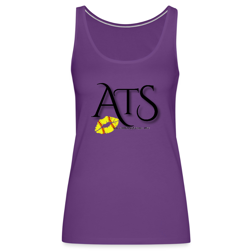 ATS - Flag Tank - RED Women’s Premium Tank Top - purple