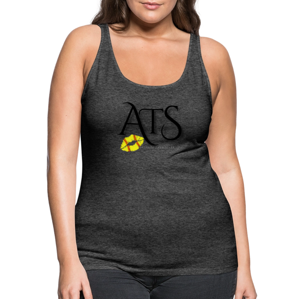 ATS - Flag Tank - RED Women’s Premium Tank Top - charcoal grey