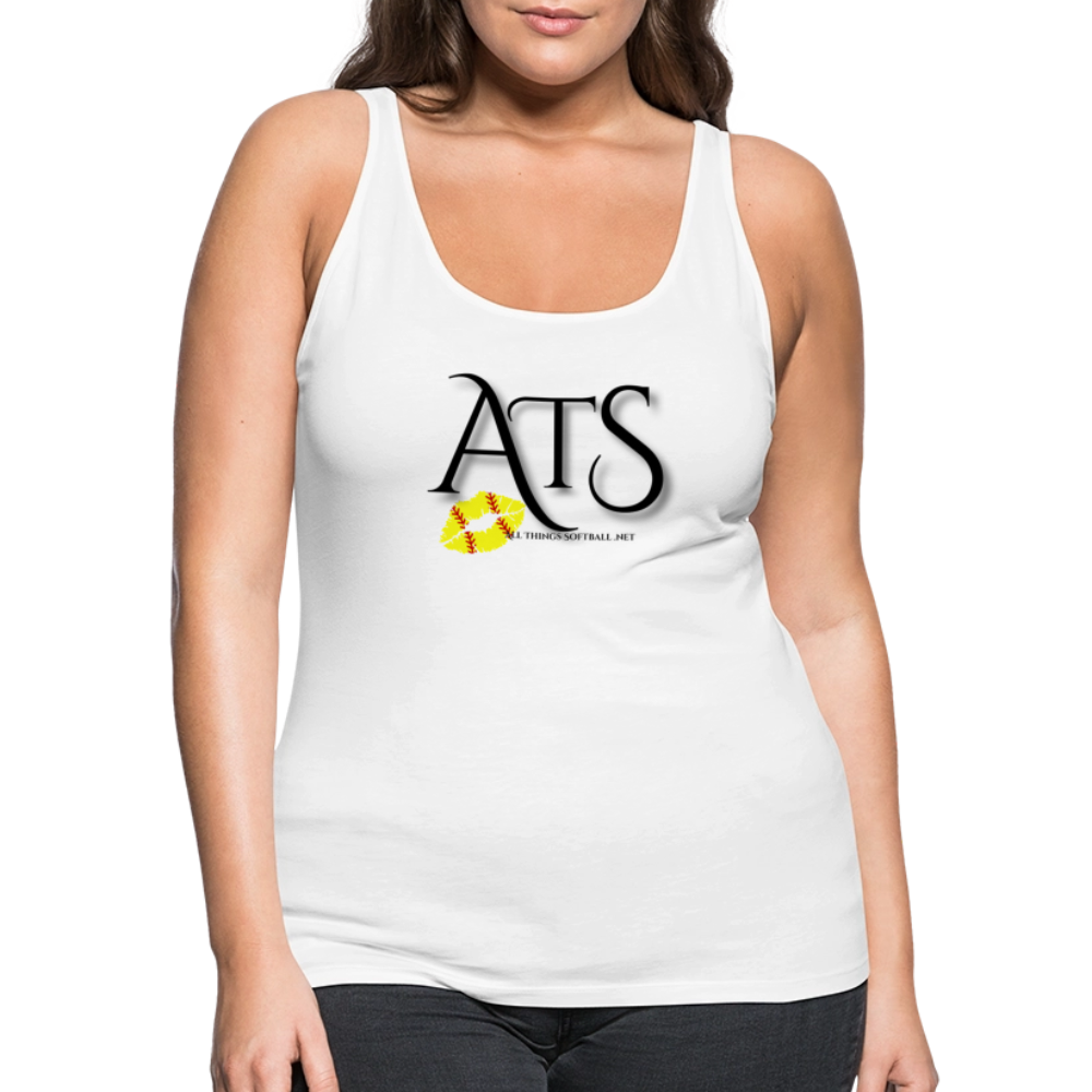 ATS - Flag Tank - RED Women’s Premium Tank Top - white