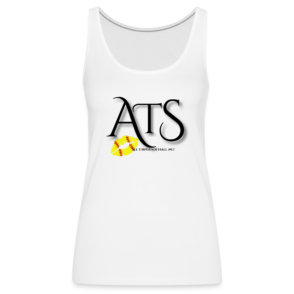 ATS - Flag Tank - RED Women’s Premium Tank Top - white