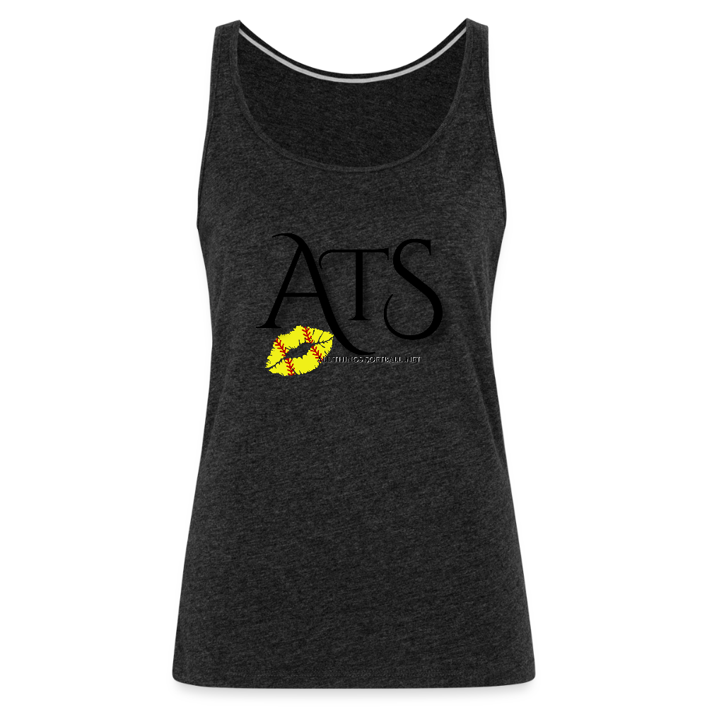 ATS - Flag Tank - RED Women’s Premium Tank Top - charcoal grey