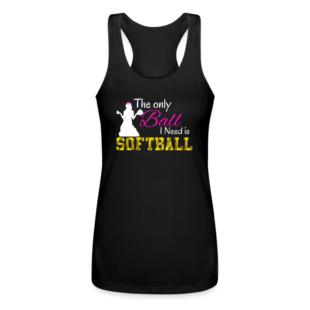 Princess Ball - Women’s Performance Racerback Tank Top - black