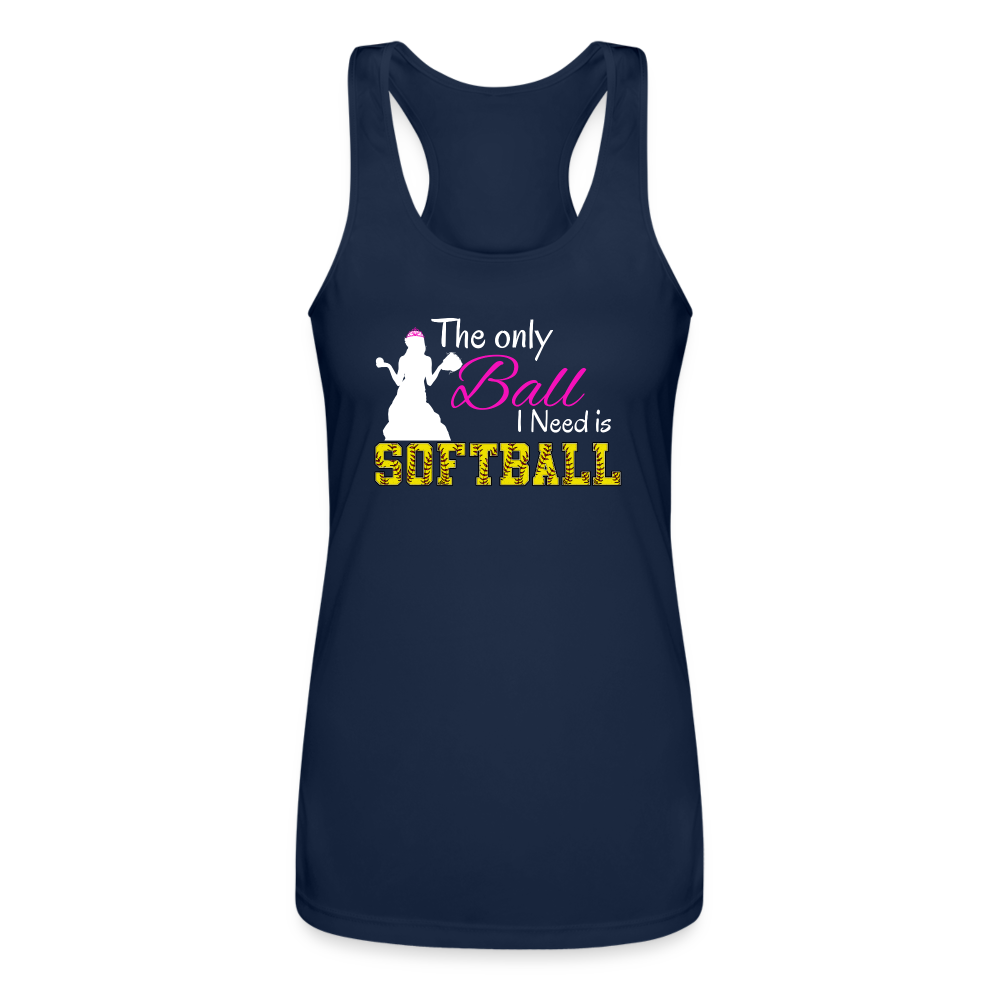 Princess Ball - Women’s Performance Racerback Tank Top - navy